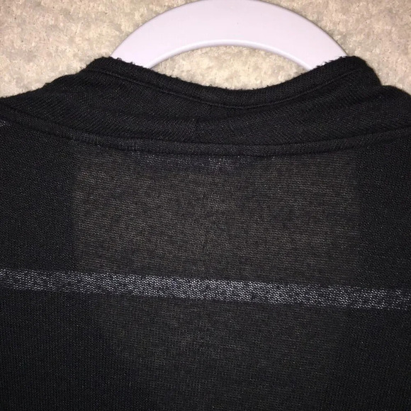 AnyBody Black Sheer Small Crossover Top - Picture 7 of 13